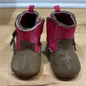 Rising Star Brown and Pink Western Boots